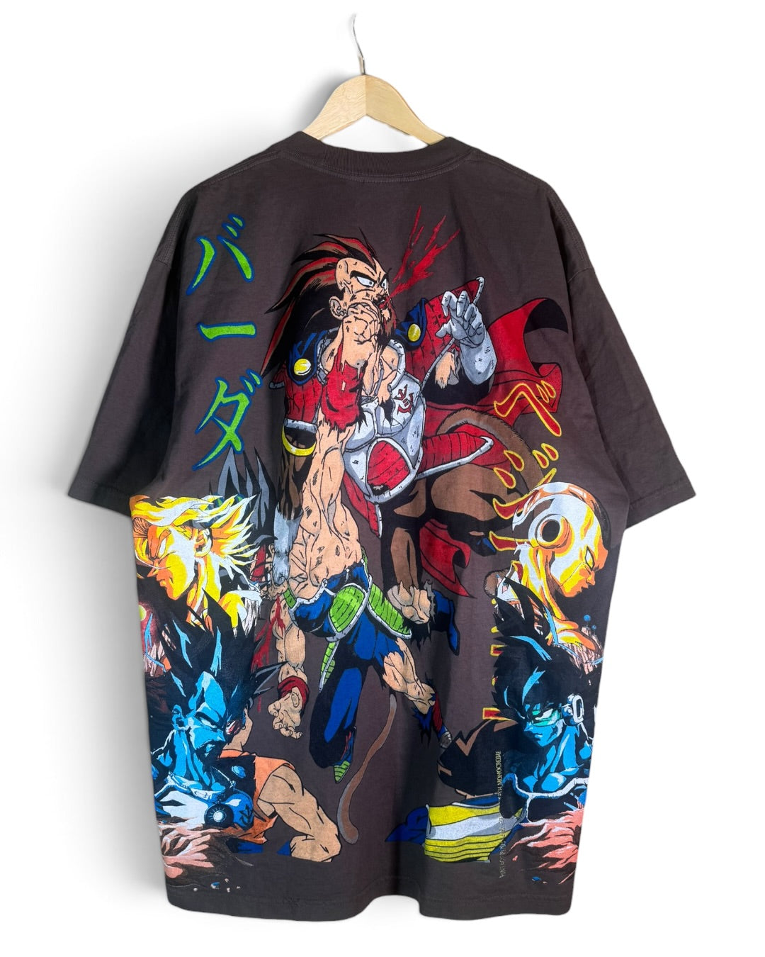 Brown - Vegeta’s Death Monochrome Sides - Vegeta’s Death Front - Bardock vs King Vegeta Back - 360 Shirt