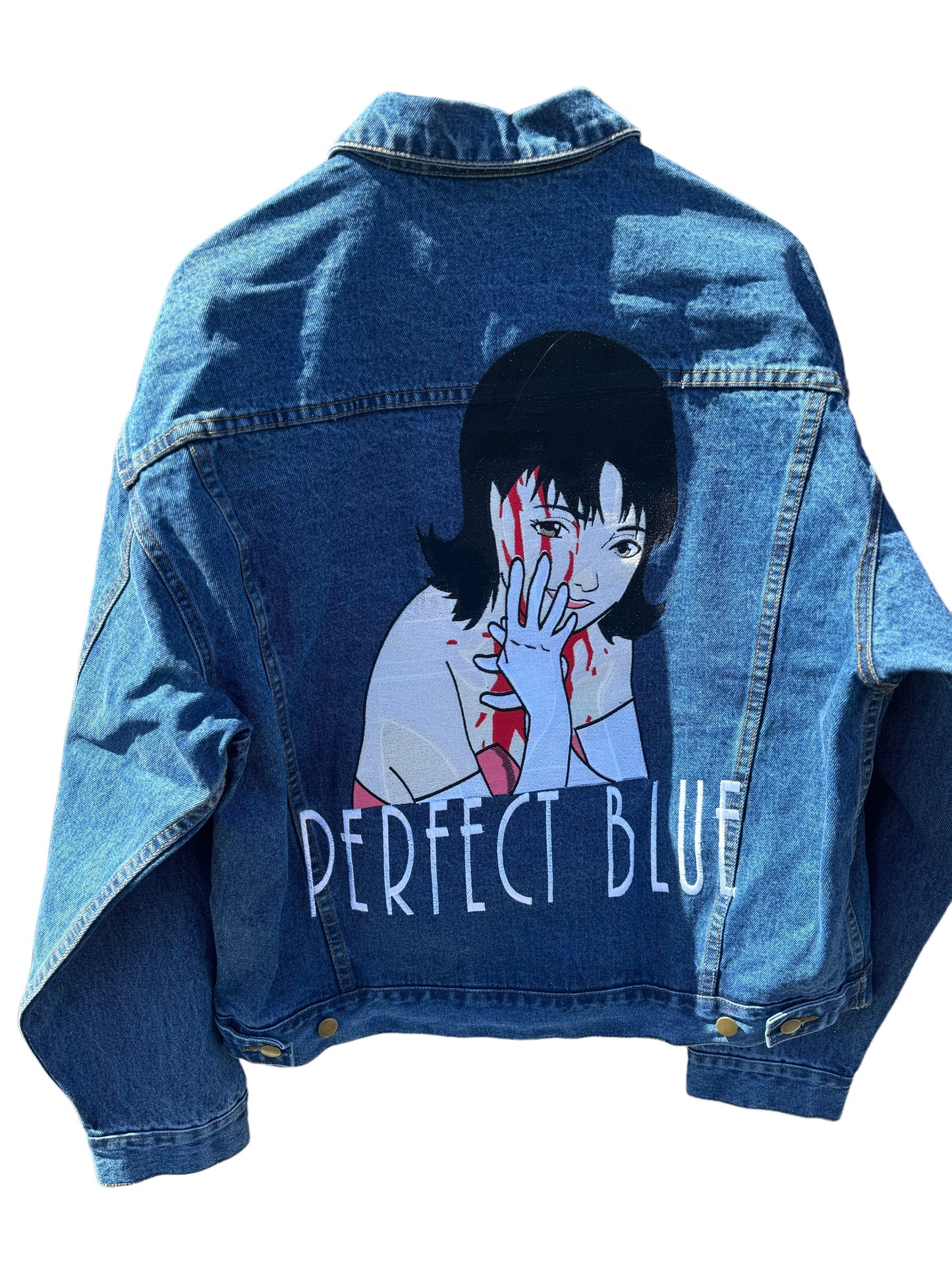Perfect blue anime denim jacket rare movie promo grantz