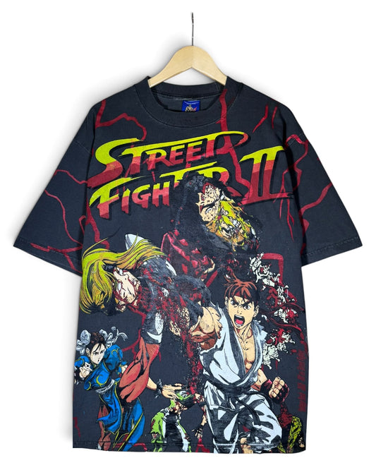 Faded with Red Lighting - Ryu and Chun Li Front - Shadowloo Back
