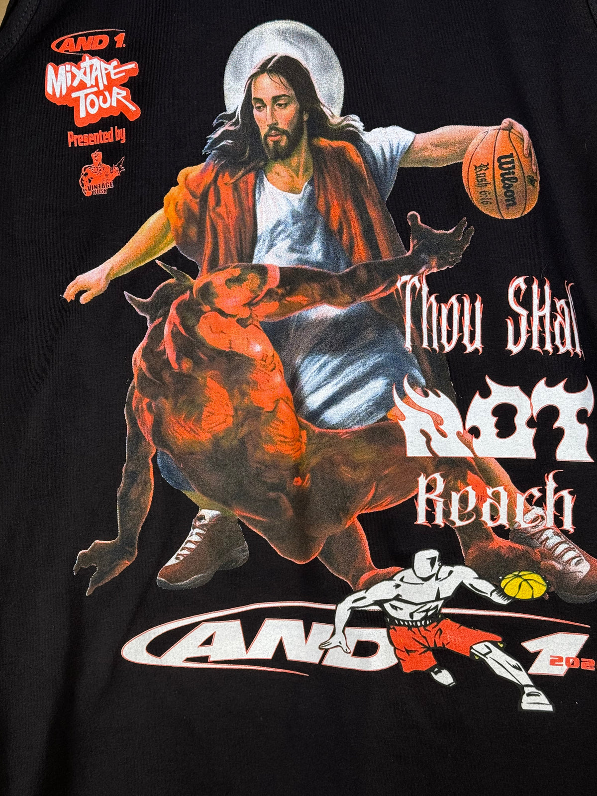 Black Tank Top - Thou Shall Not Reach Verse 6:16
