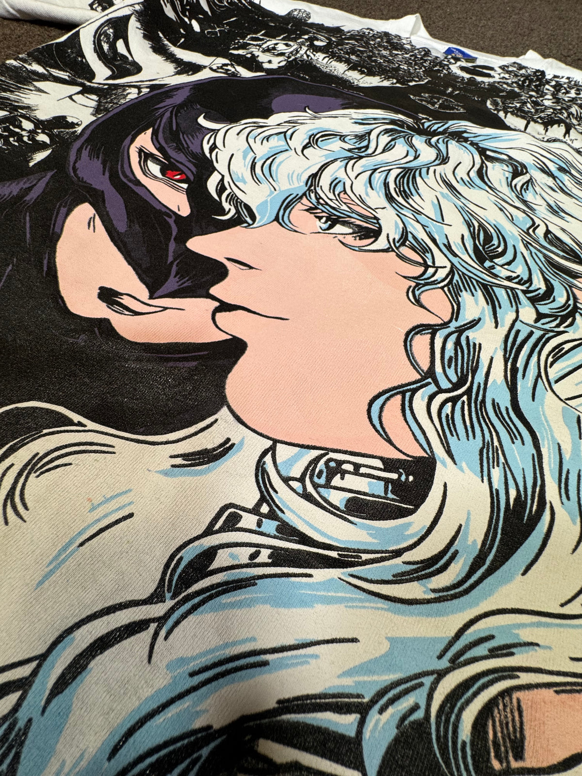 White - Griffith Manga Panels Mega Print - Shirt