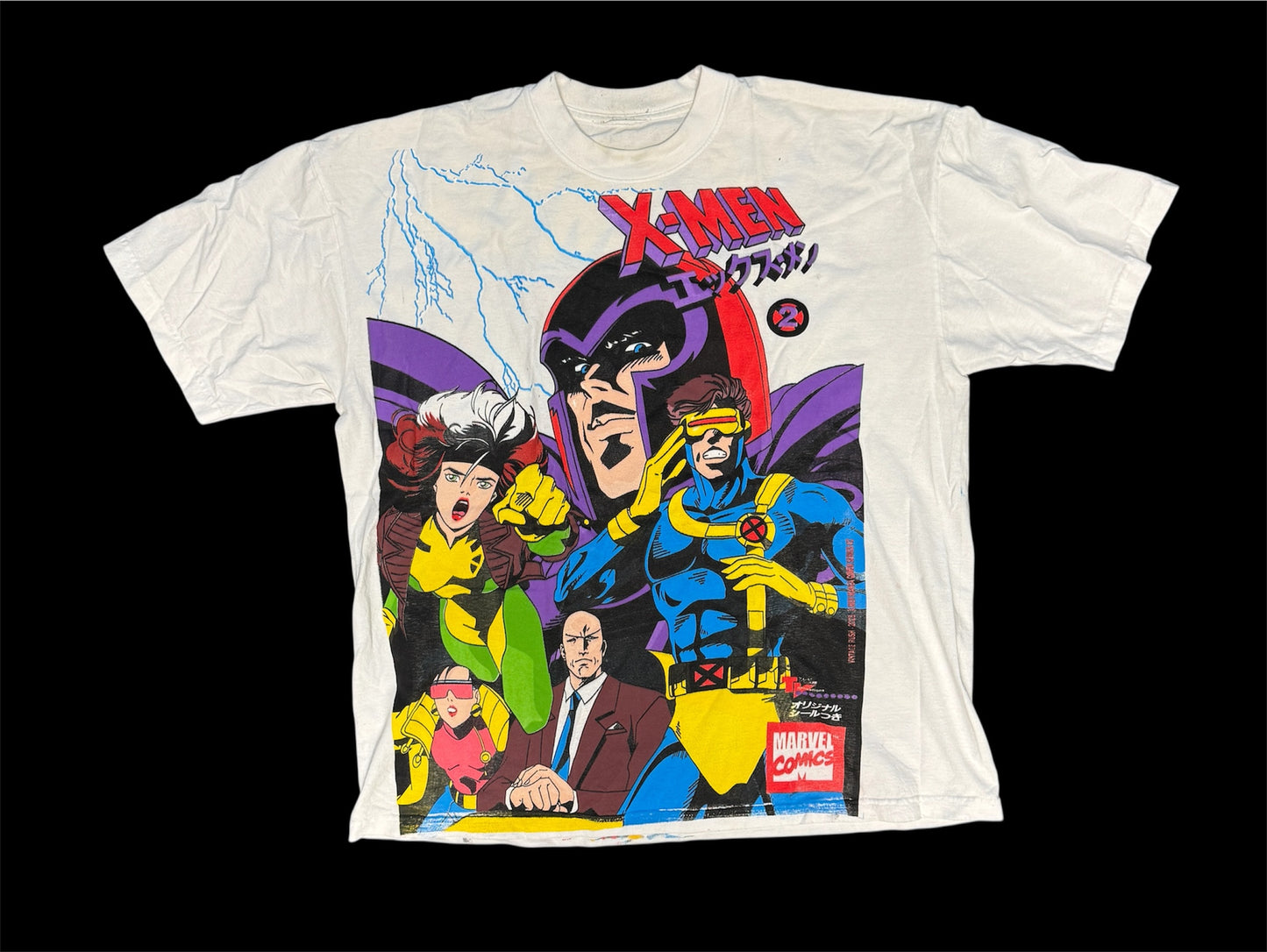 (Black Friday)-XL-White-X-Men Manga Cover Magneto Front