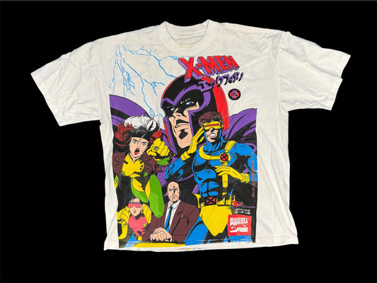 (Black Friday)-XL-White-X-Men Manga Cover Magneto Front