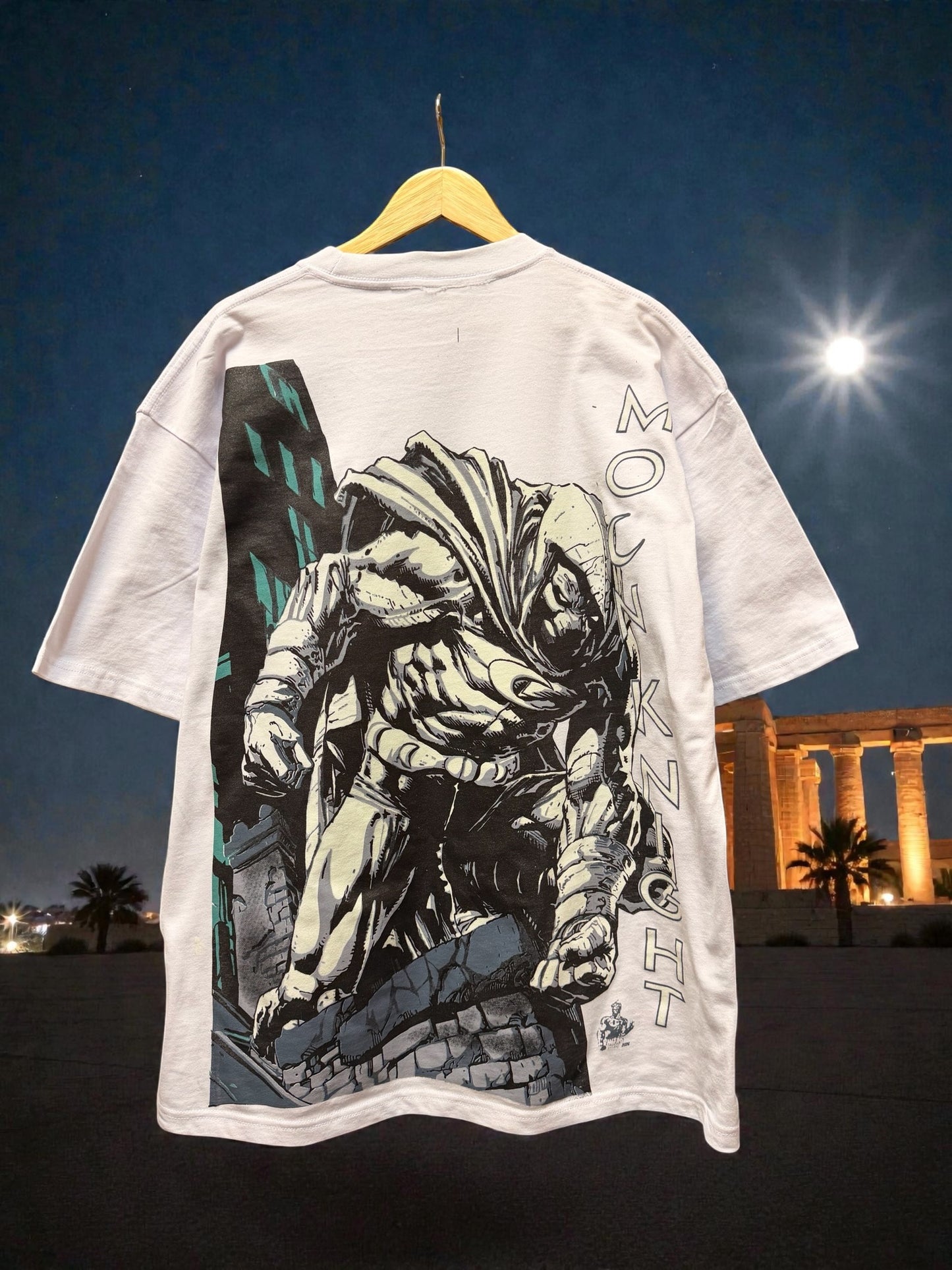 White - Moon Knight Variant Cover! front & City Boy Moon Knight back