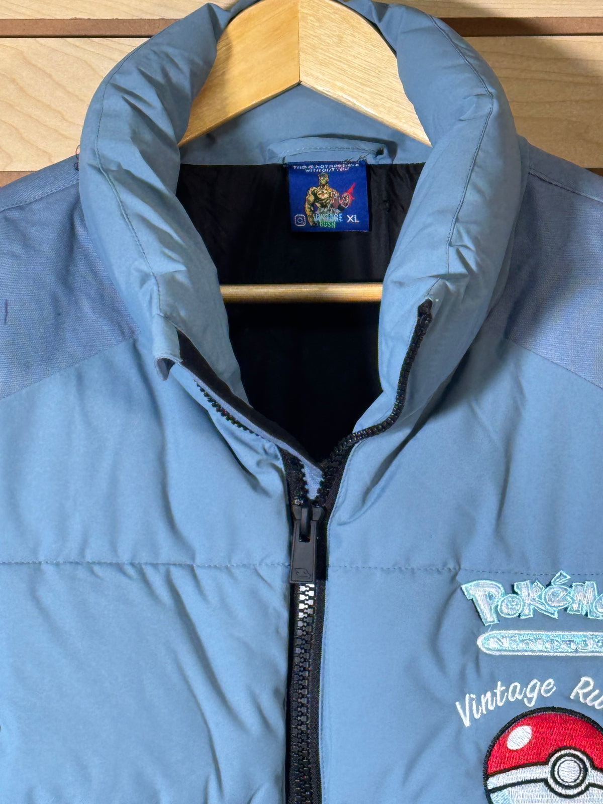 Blue Puffer Jacket - Blastoise