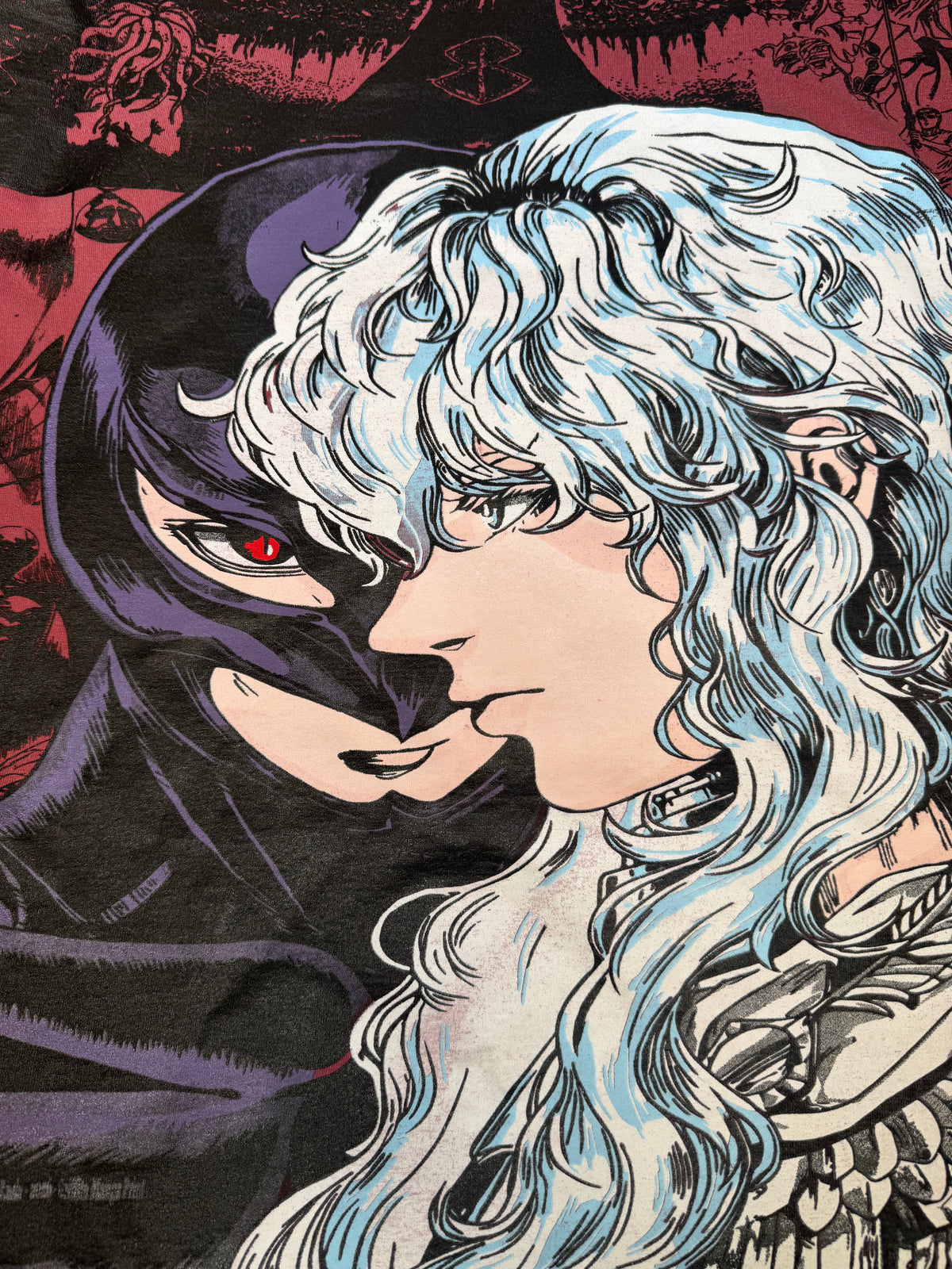 Faded Red - Griffith Manga Panels Mega Print - Shirt
