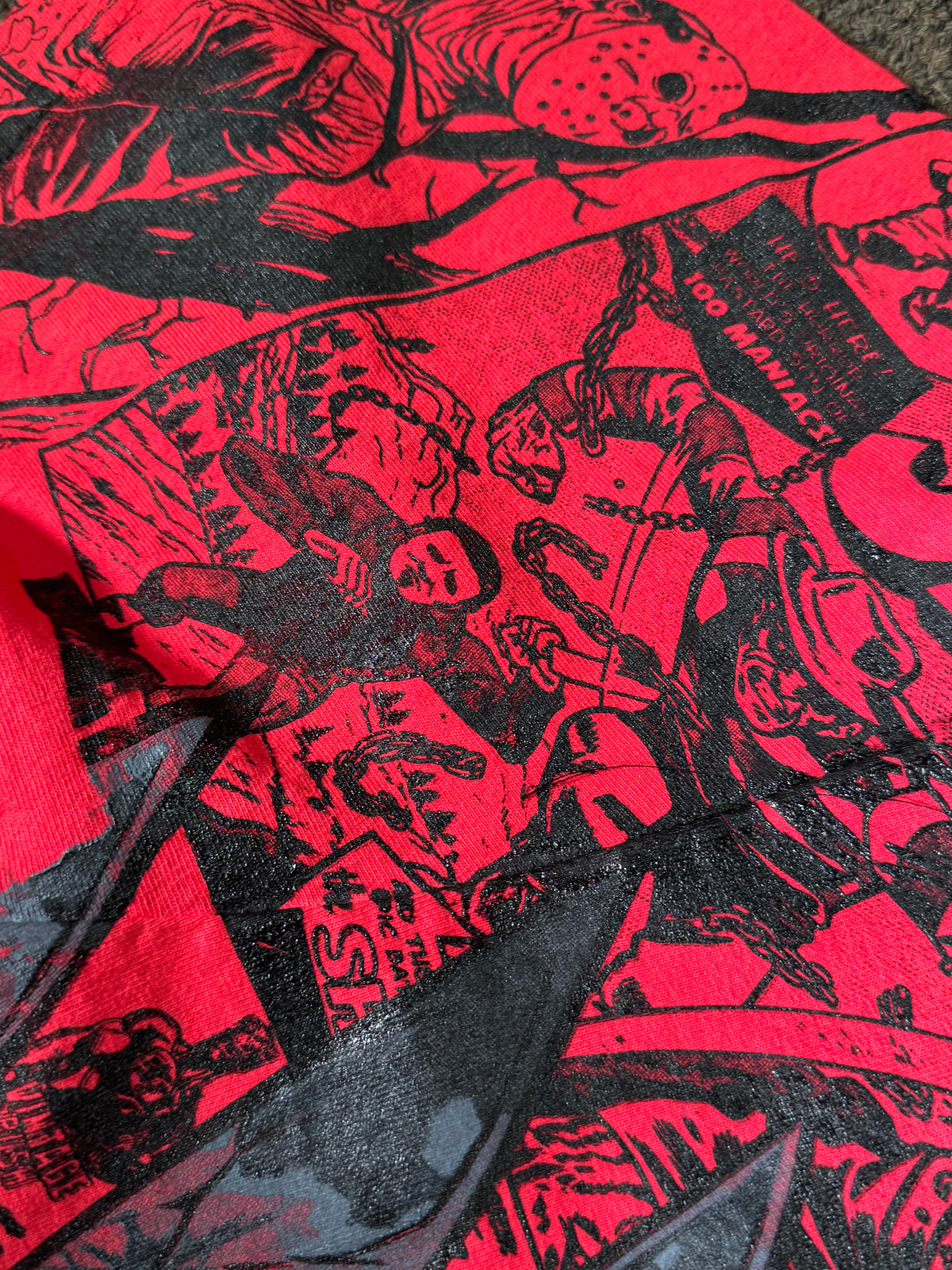 Red - Fredy Kruger Panels Mega Print
