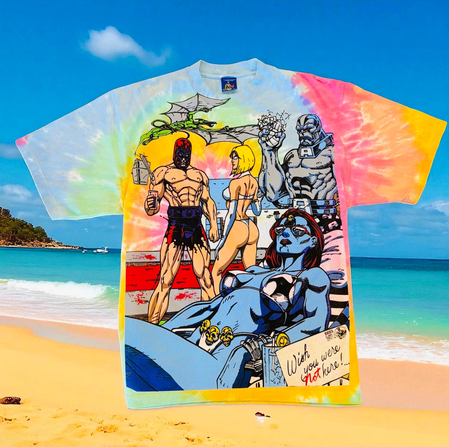 Sherbet Tie Dye  - Wish you were not here