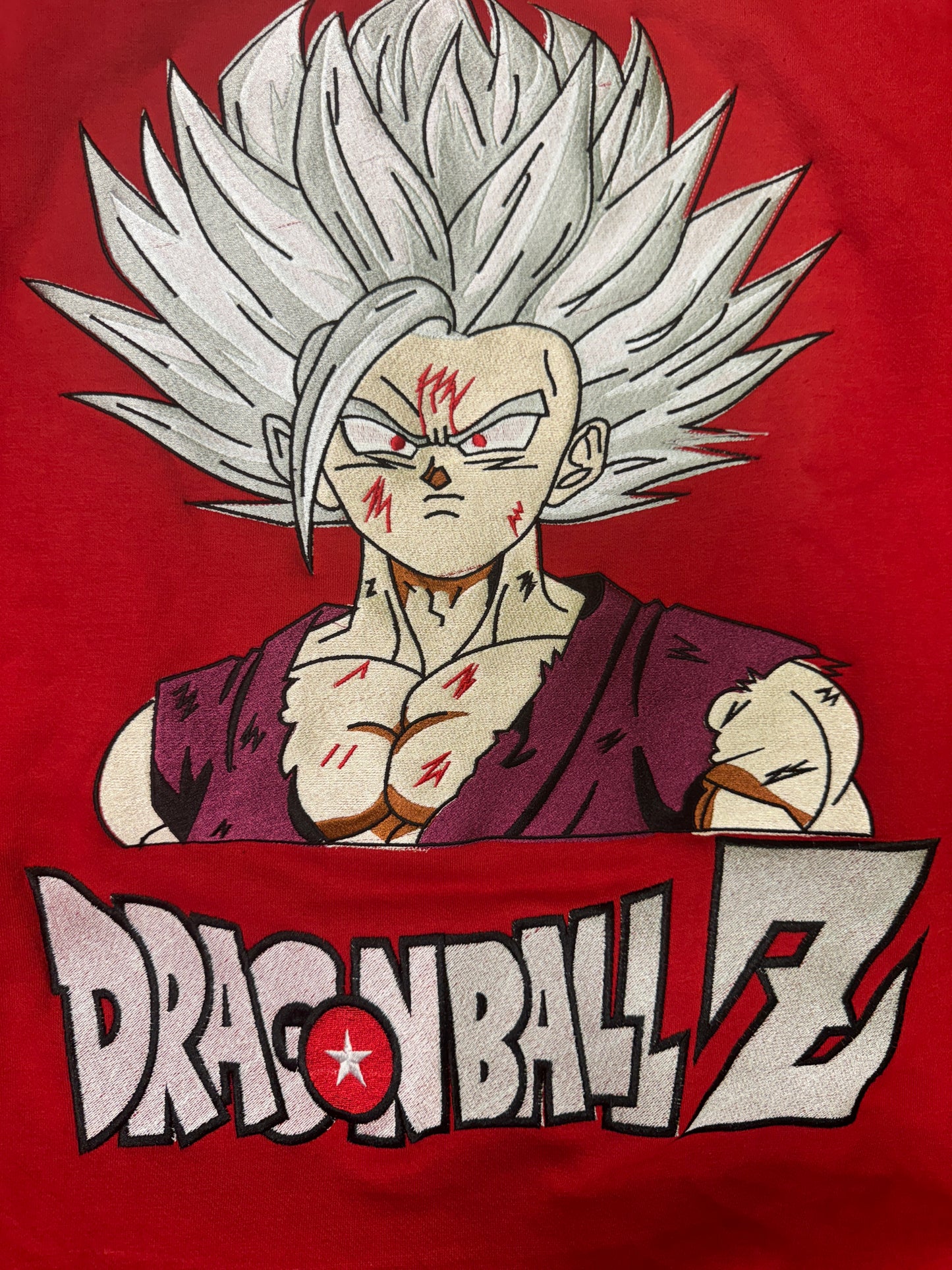 2XL, XL, Large Red Beast Gohan Dragon Ball Z Hoodie