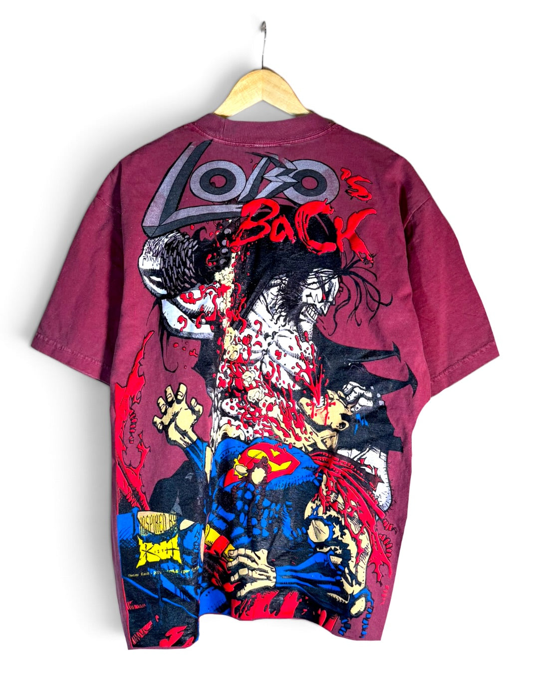 Faded Red - Lobo Wins Front - Spine Ripped Back