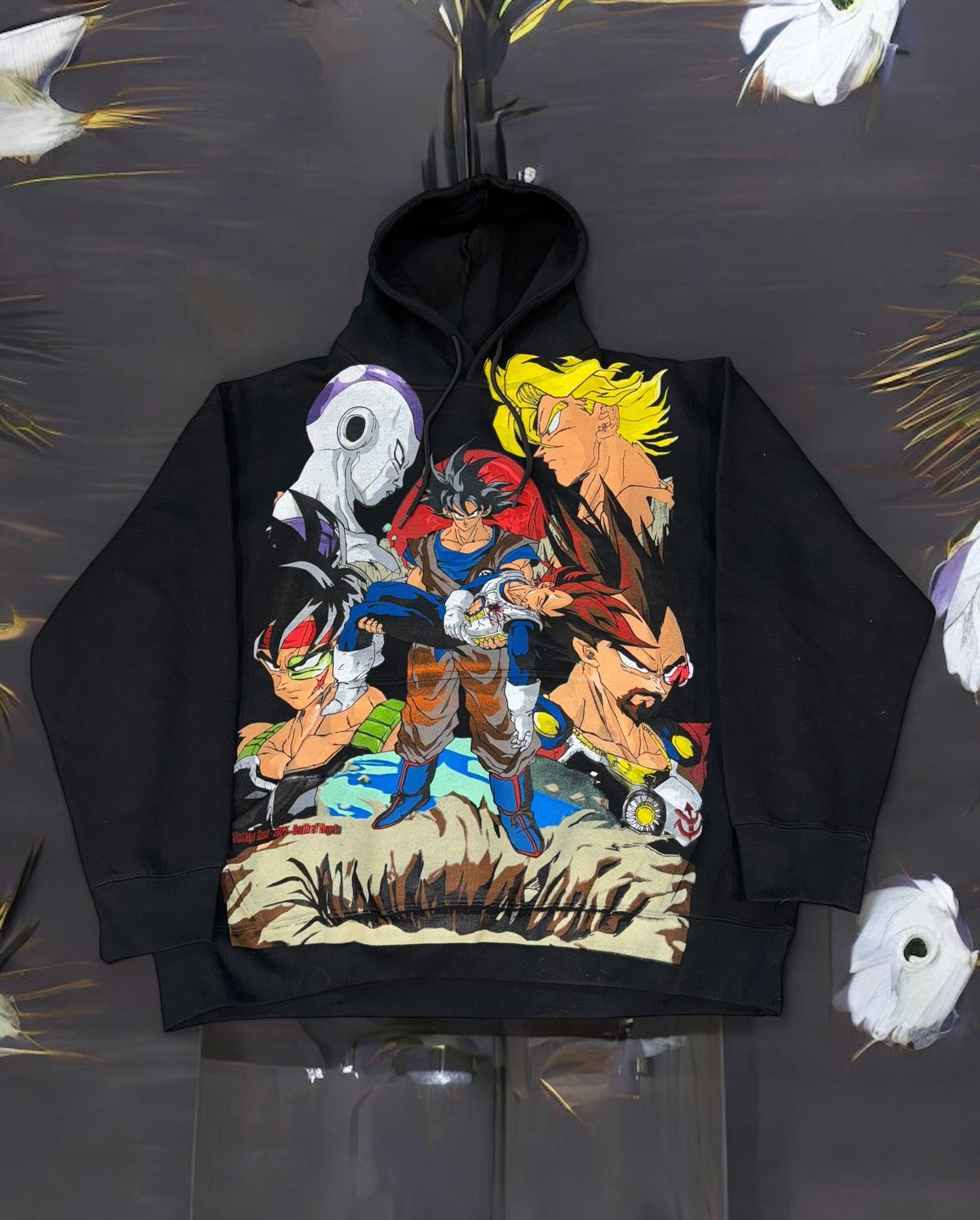 HOODIE - Vegeta death  Front & fathers Brawl back