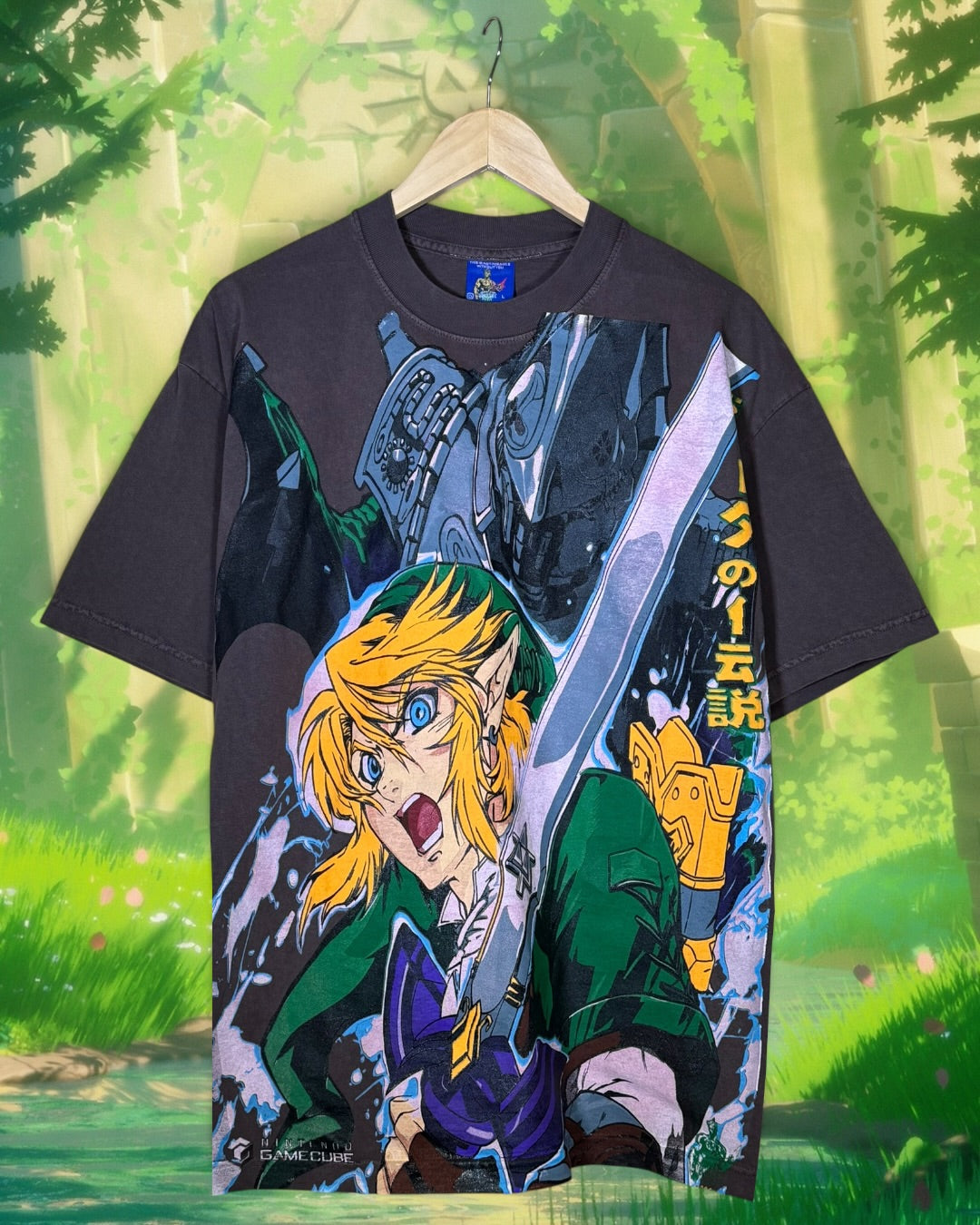 Brown - Links Front - Master Sword Back - Shirt