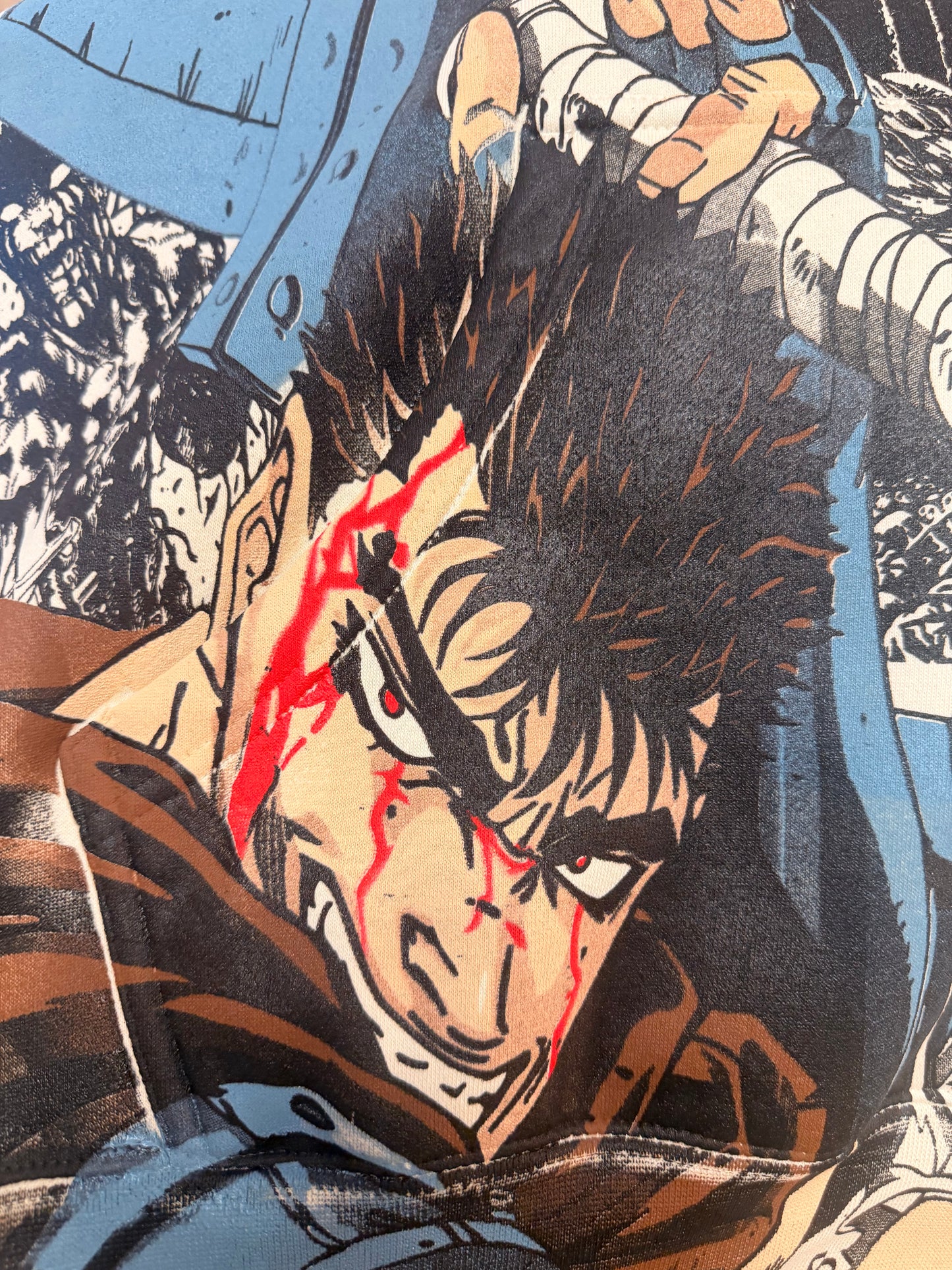 Cream hoodie - Beserk Guts manga hit