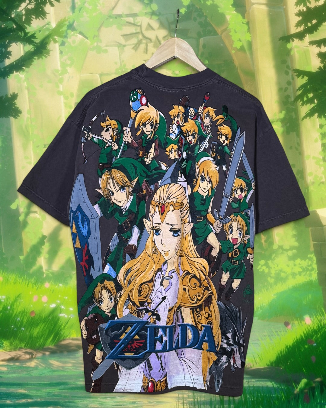 Brown - Master Sword Front - Links Back - Shirt