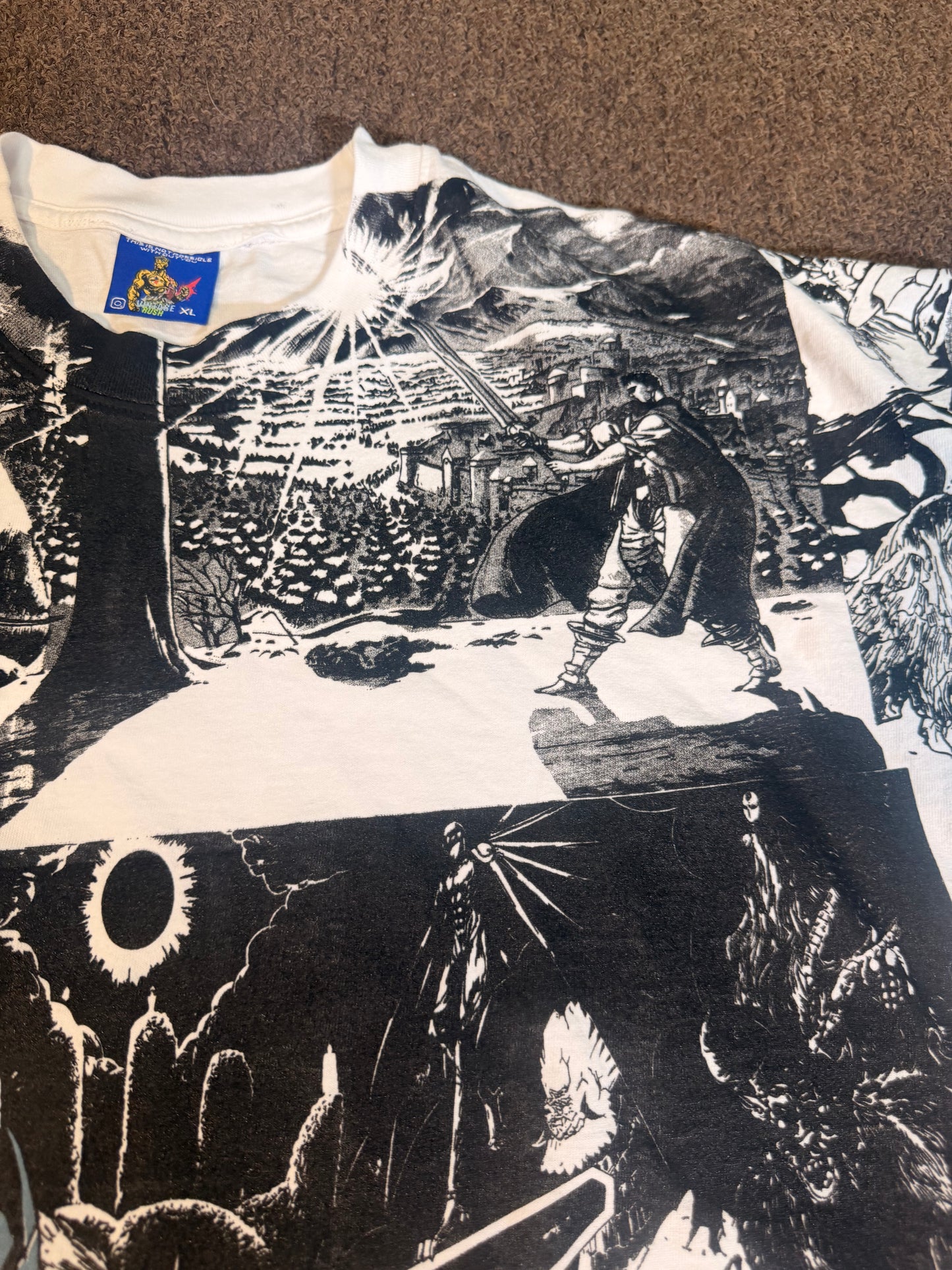 Cream hoodie - Beserk Guts manga hit