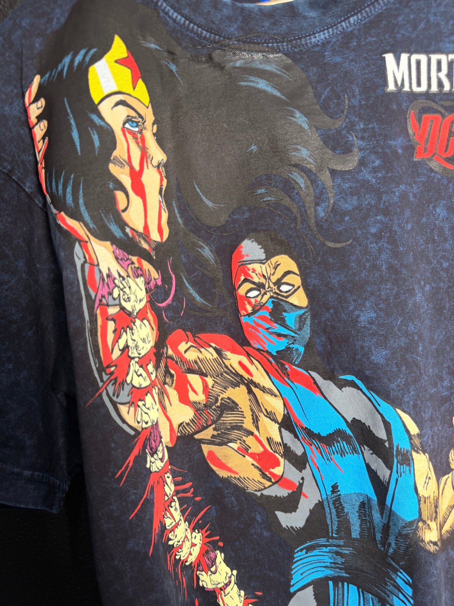 Navy acid wash - Superman Fatality Kills front  - Sub Zero Fatality
