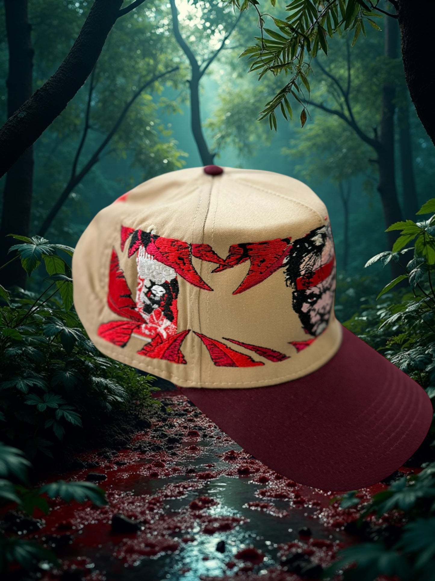 Tan Burgundy Punisher - Variant NAM edition hat