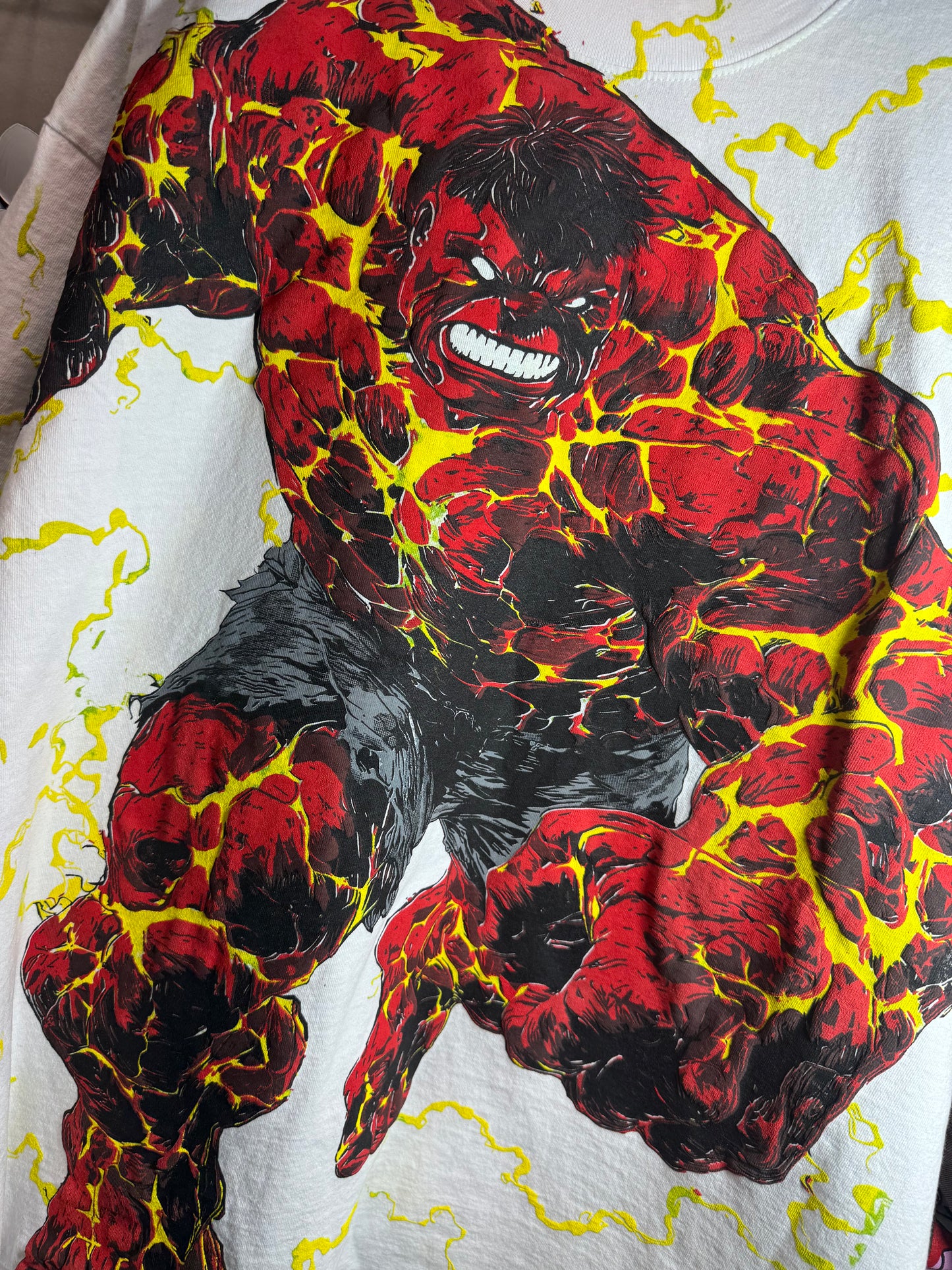 White - Red Hulk Tee