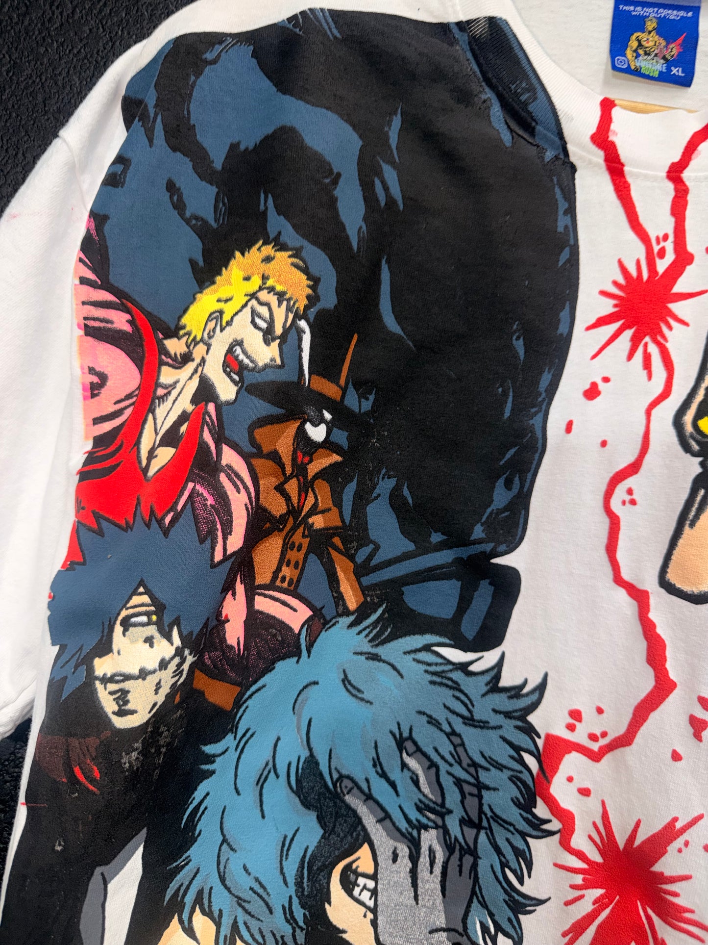Cream Hoodie - My hero - Final conflict Front & All might vs one for all back