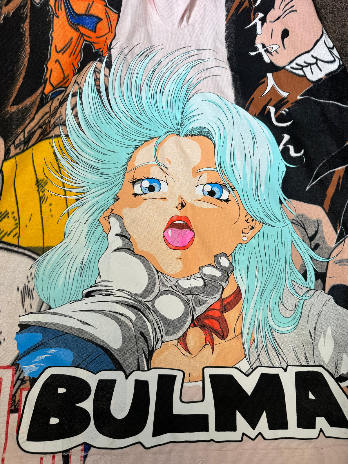 Light Pink - Vegeta Over 9K Front - F Saiyan Back - Bulma 360 Shirt