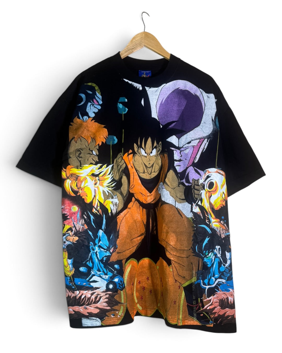 Black - Vegeta’s Death Monochrome Sides - Namek Saga Front - F Frieza Back - 360 Shirt