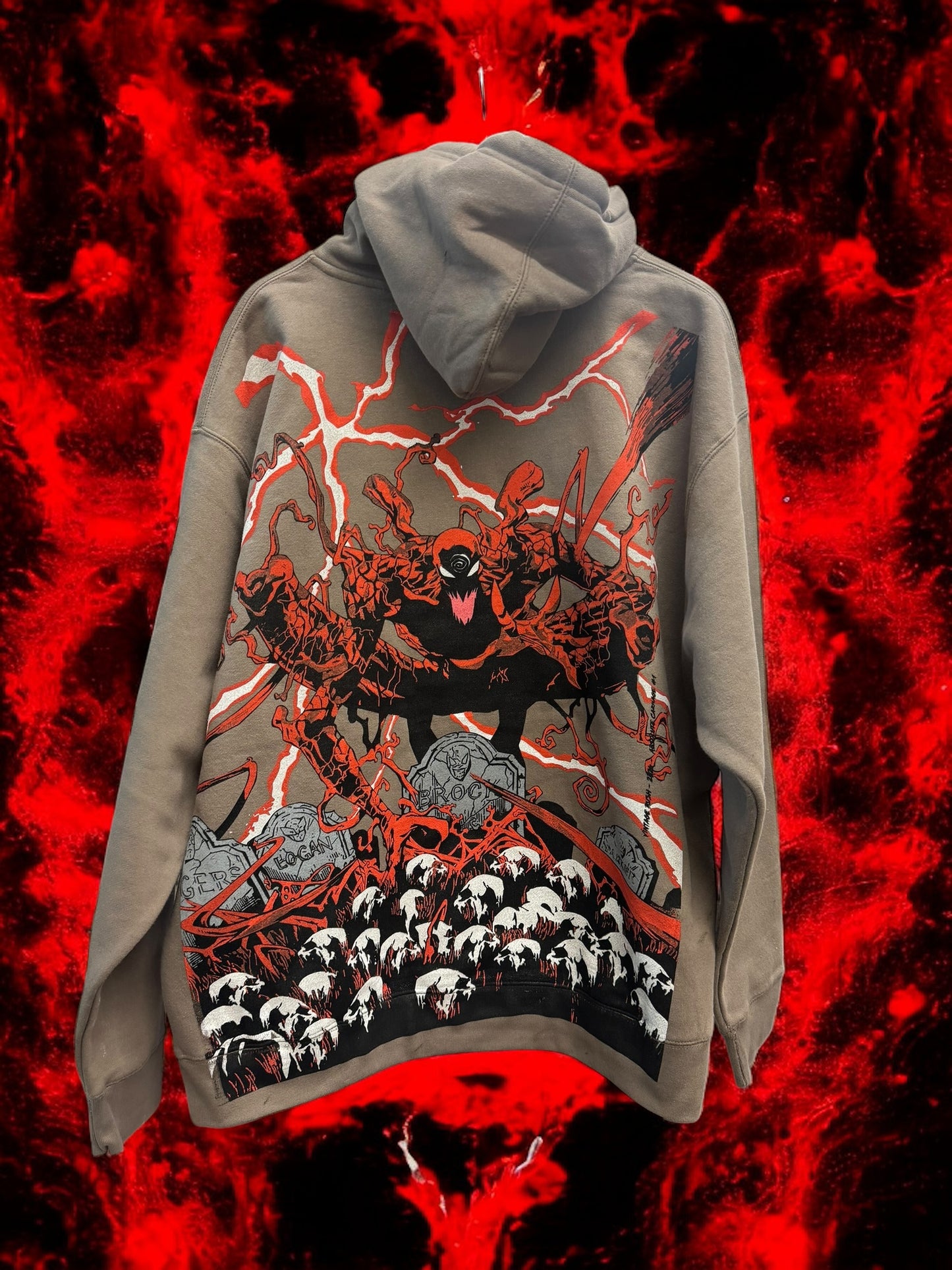 Moca  hoodie - Carnage City and bones back