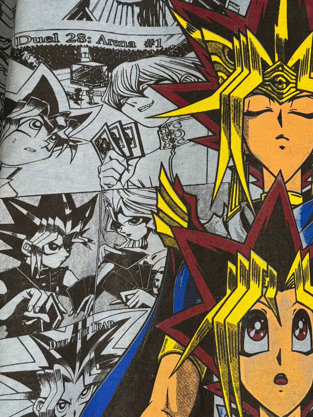 Blue Oil Wash - Yu-Gi-Oh Manga Mega Print - Shirt
