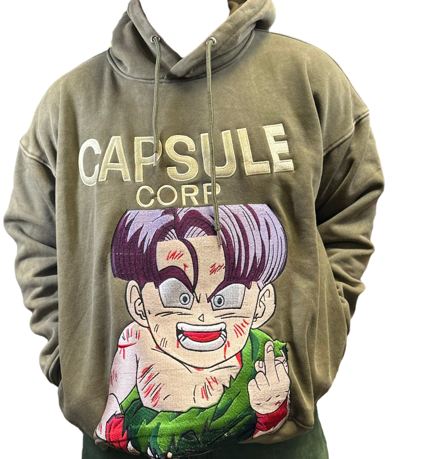 Olive Green - Kid Trunks F*ck you hoodie!