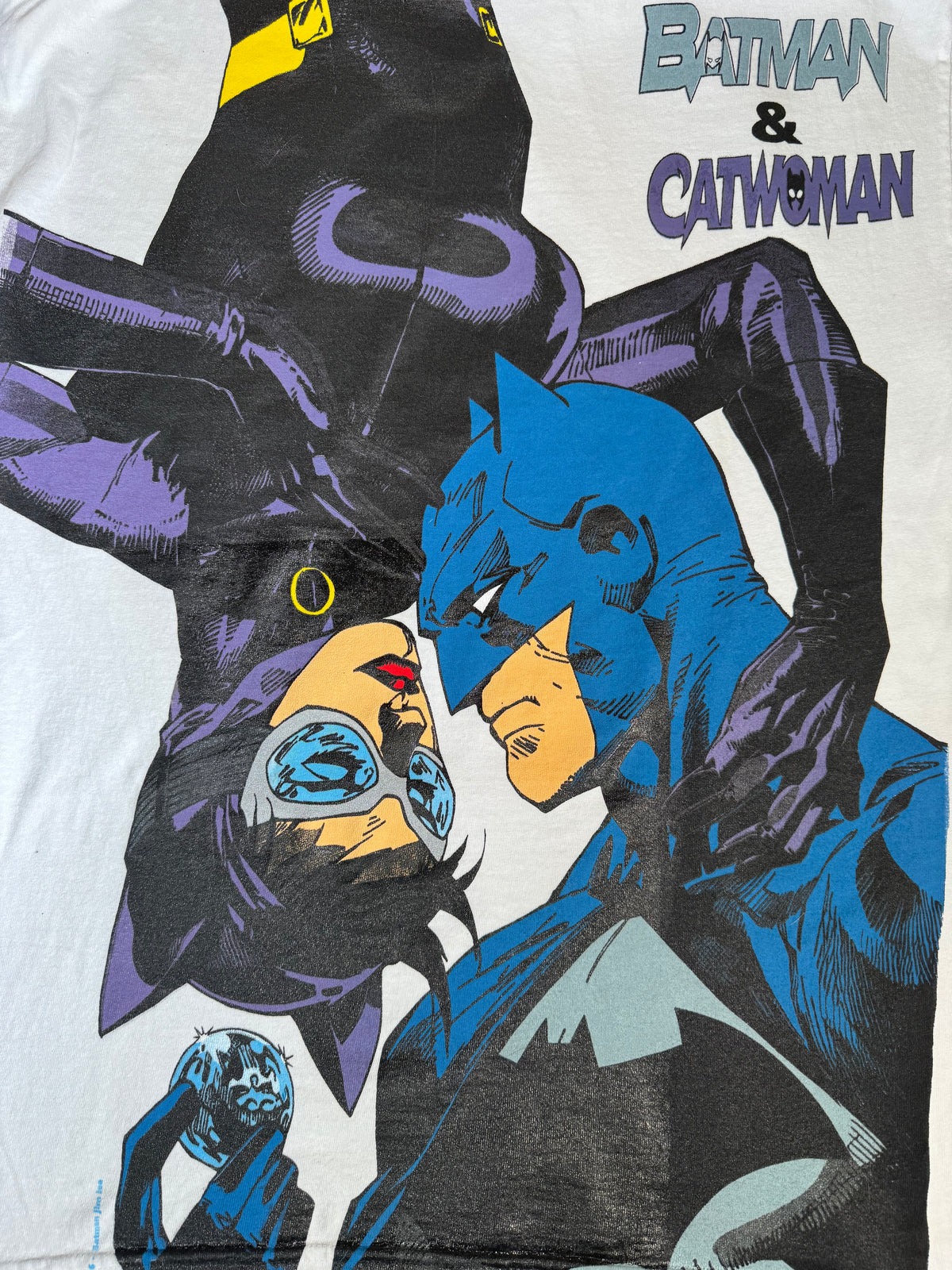 White - Batman & Catwoman Front - Villains Back