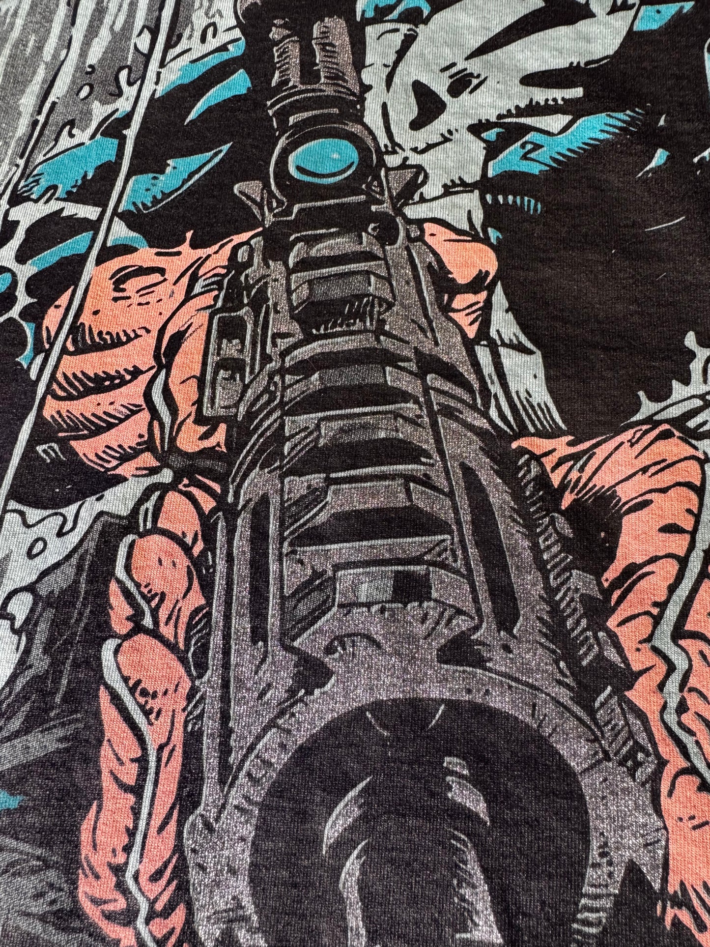 Teal Oil Wash - Punisher Vs Hulk Glow In The Dark