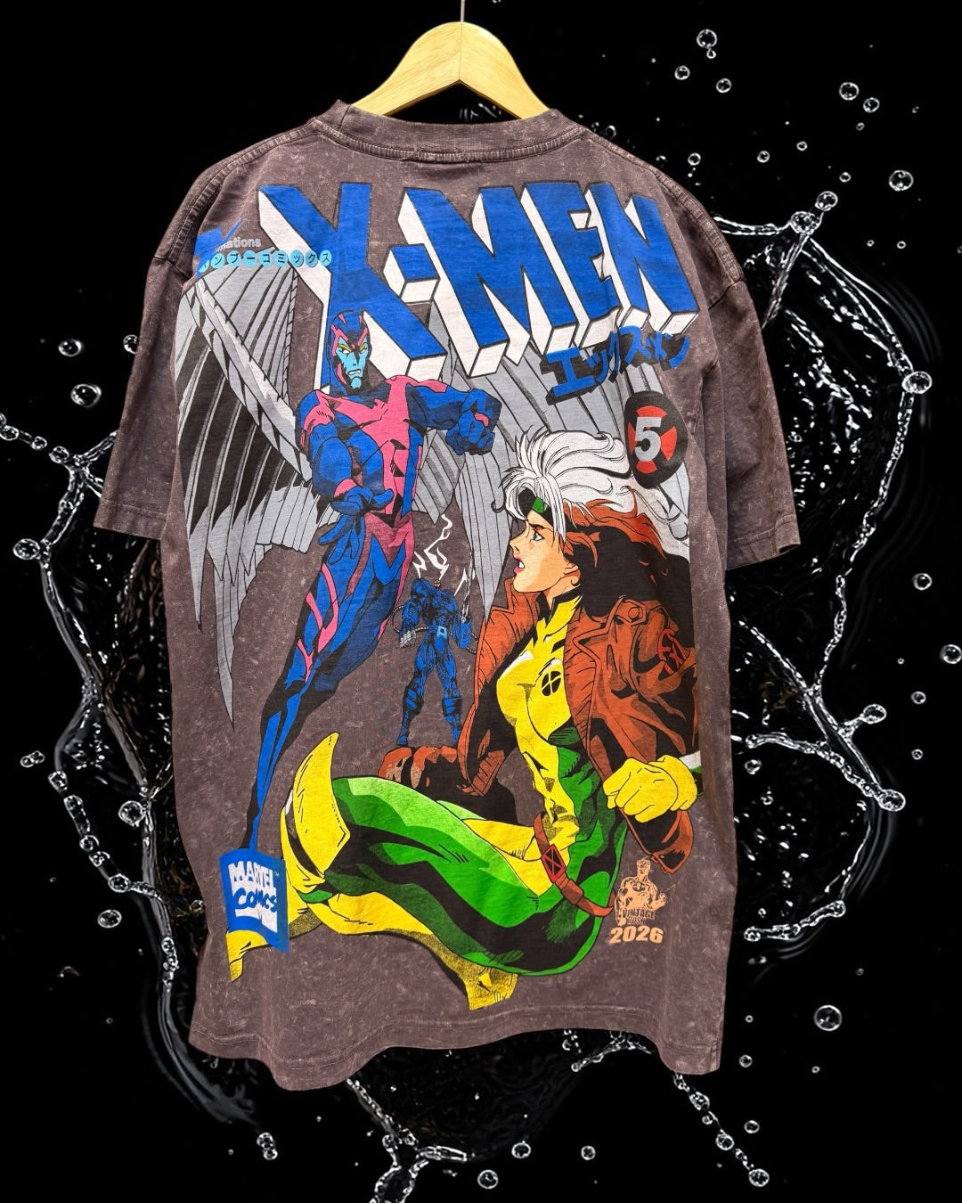 Dark brown  Acid Wash - Gambit Front & Archangel Back