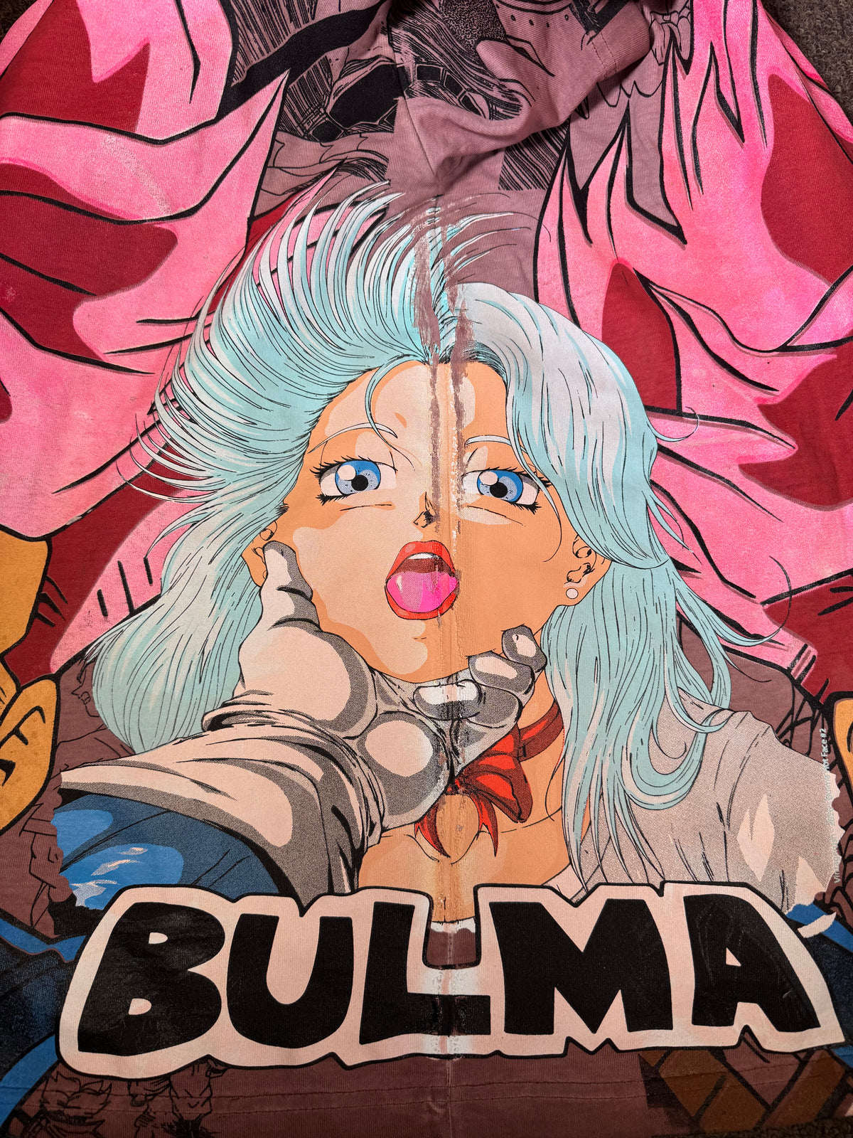 Red Oil Wash - Bulma 360 Shirt - Trunks Design