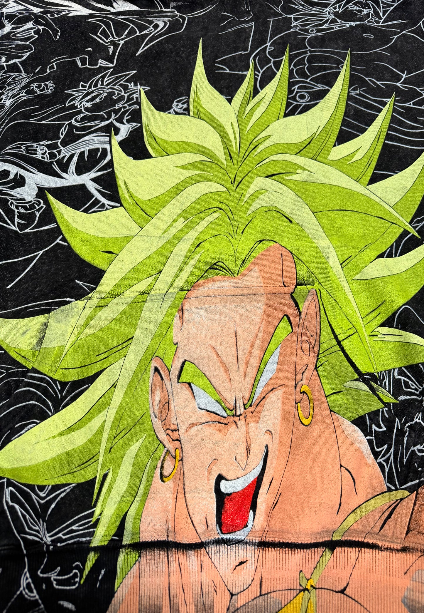 Acid Wash HOODIE  - Broly mega print