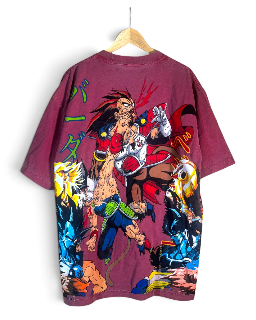 Faded Red - Vegeta’s Death Monochrome Sides - Vegeta’s Death Front - Bardock vs King Vegeta Back - 360 Shirt