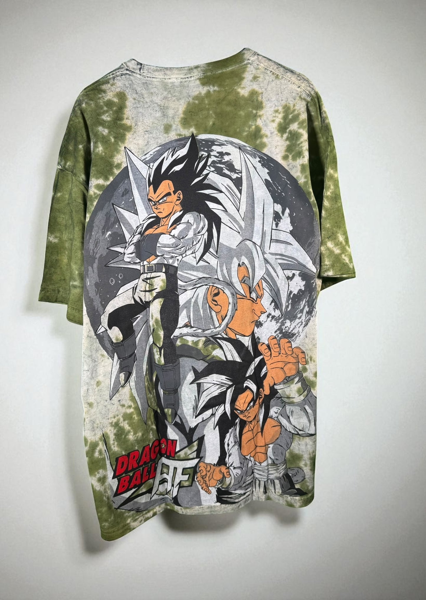 Green tie dye - AF Dragon Front & Moon Back