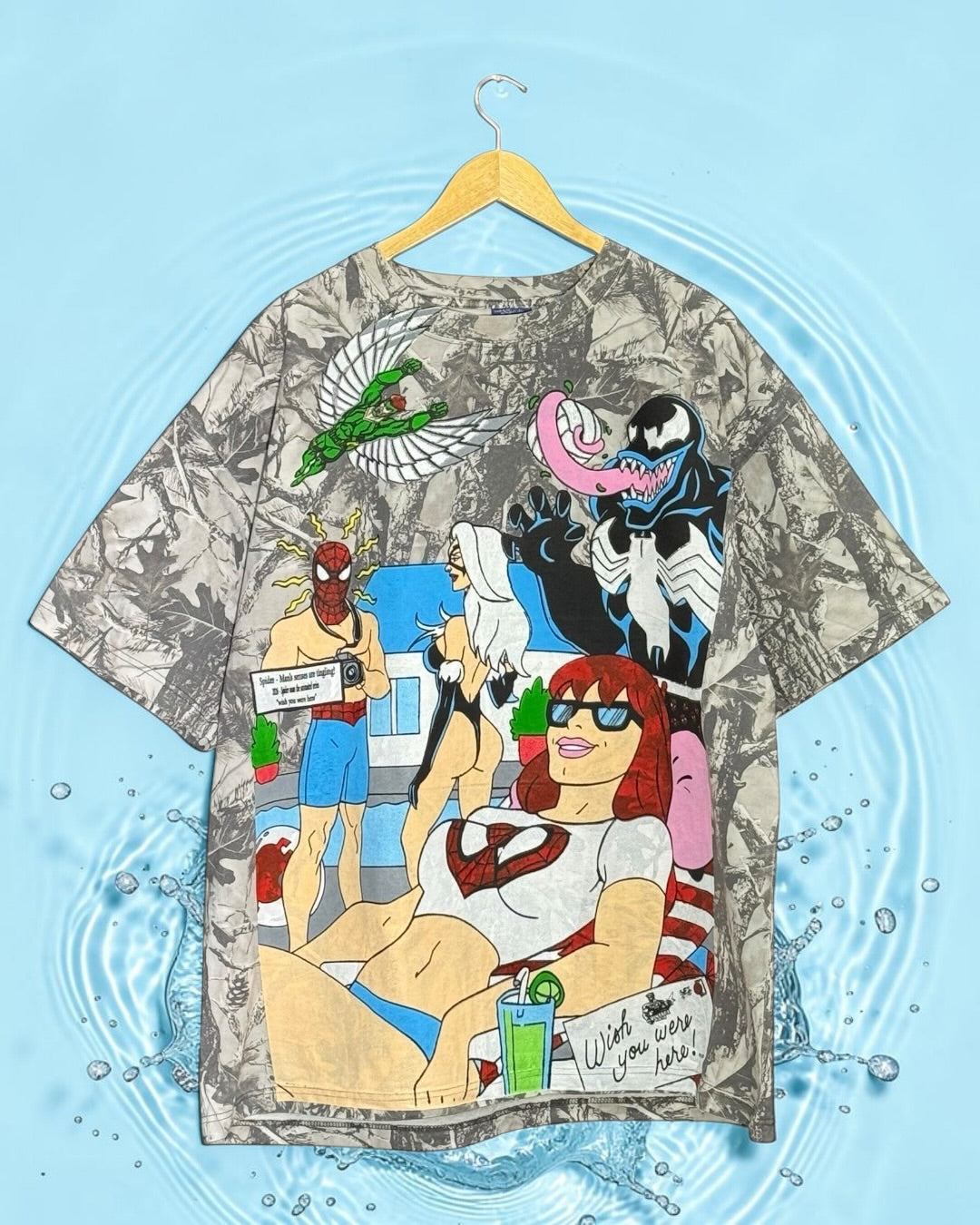 Forrest grey Camo - Spidy Wish front - king pin and friends back