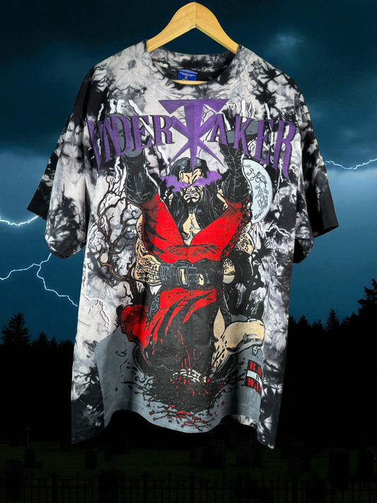 Black Tie Dye - tombstone of death front & Mr. socko Kills back