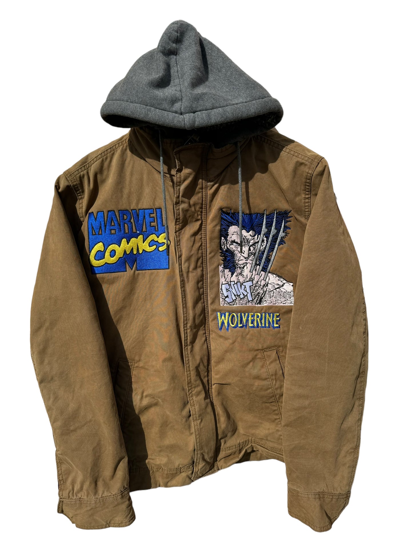 Vintage tan coat Wolverine coat super rare tan Jim Lee  marvel comics tan