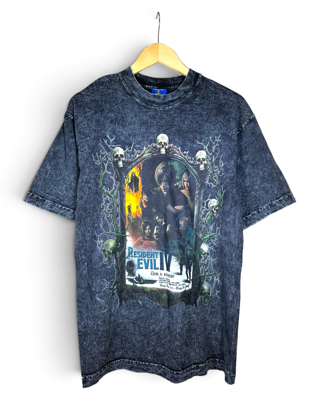 Black Acid Wash - Resident Evil IV - Shirt