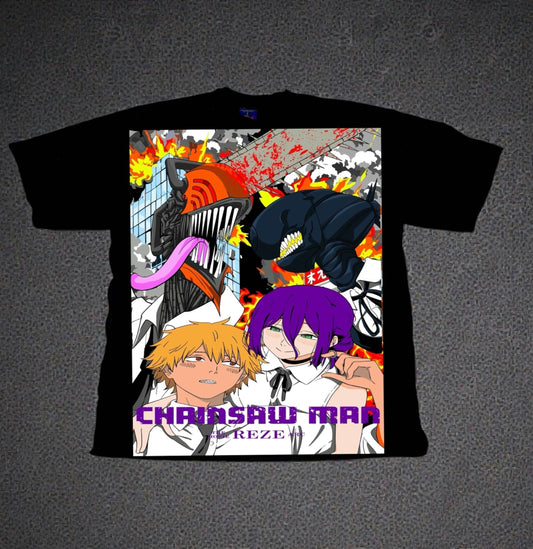 Black - Reze Movie Promo Front - Makima’s World Back