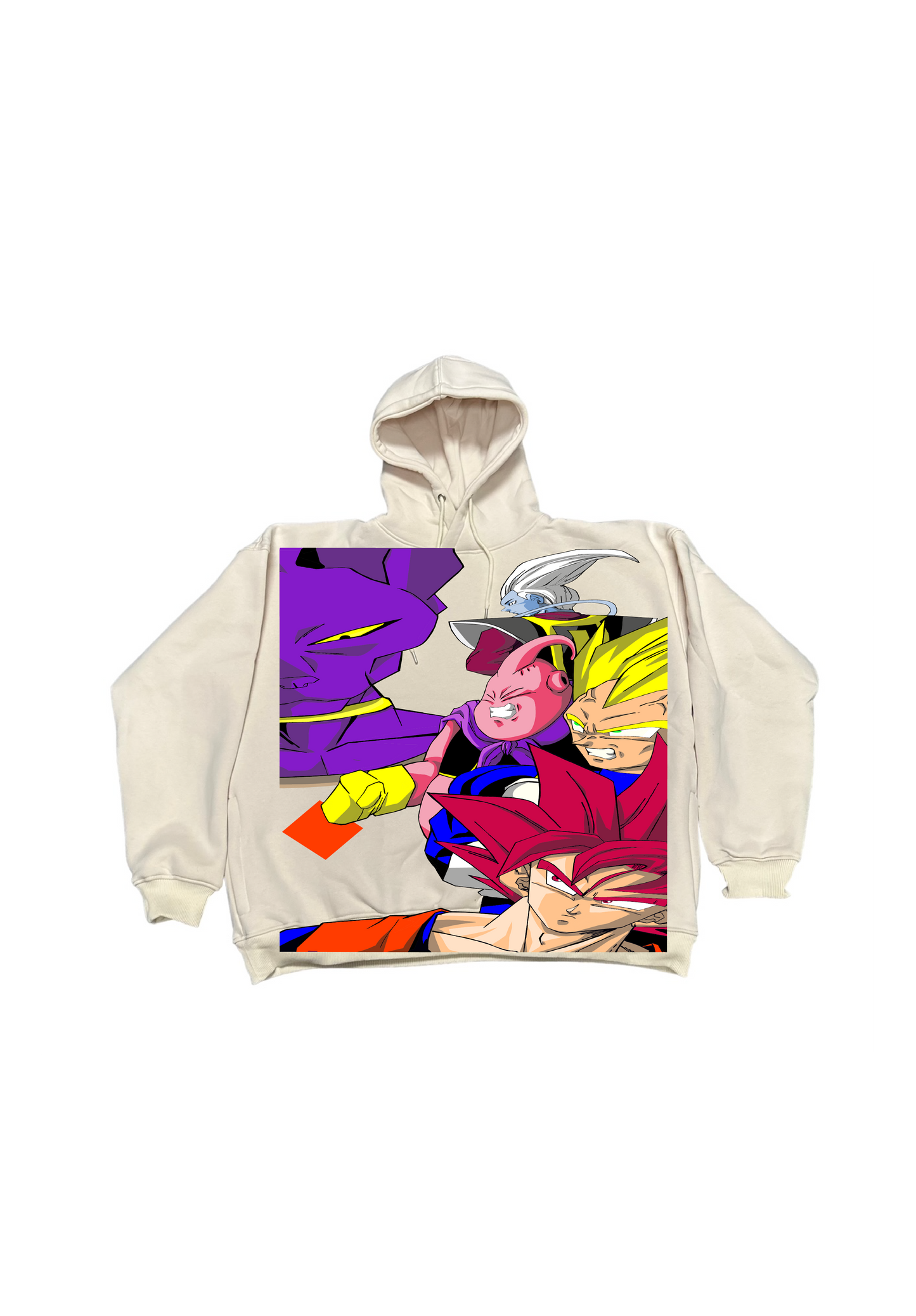 Cream - Premium Hoodie - Berrus Games front - SSJ GOD Back