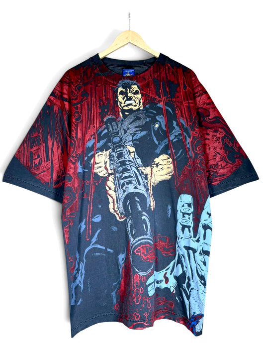 Faded - Bloody Rain Punisher vs Gray Hulk Front and Back Mega Print