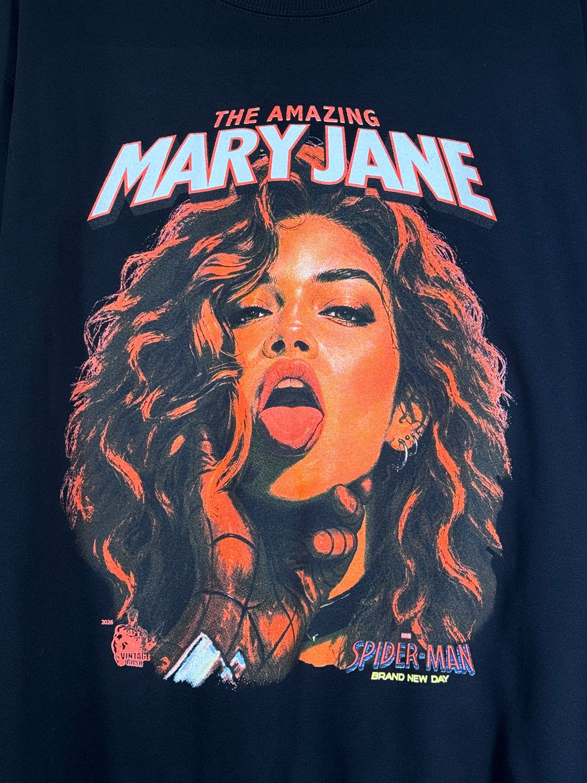 Black Crewneck - The Amazing Mary Jane