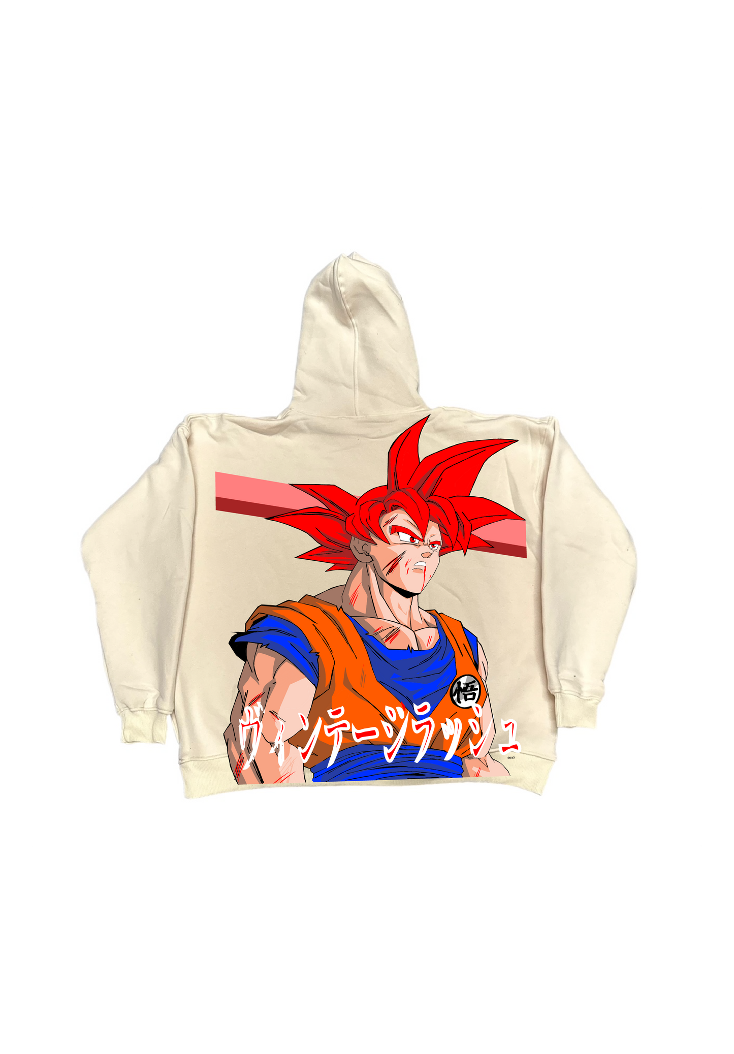 Cream - Premium Hoodie - Berrus Games front - SSJ GOD Back