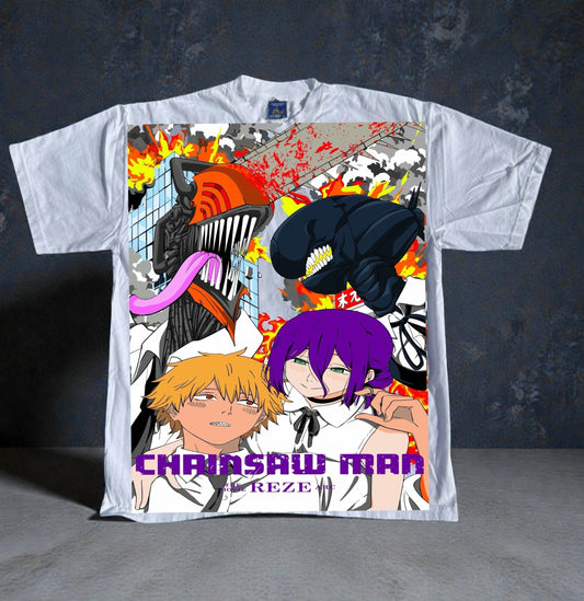 White - Reze Movie Promo Front - Makima’s World Back