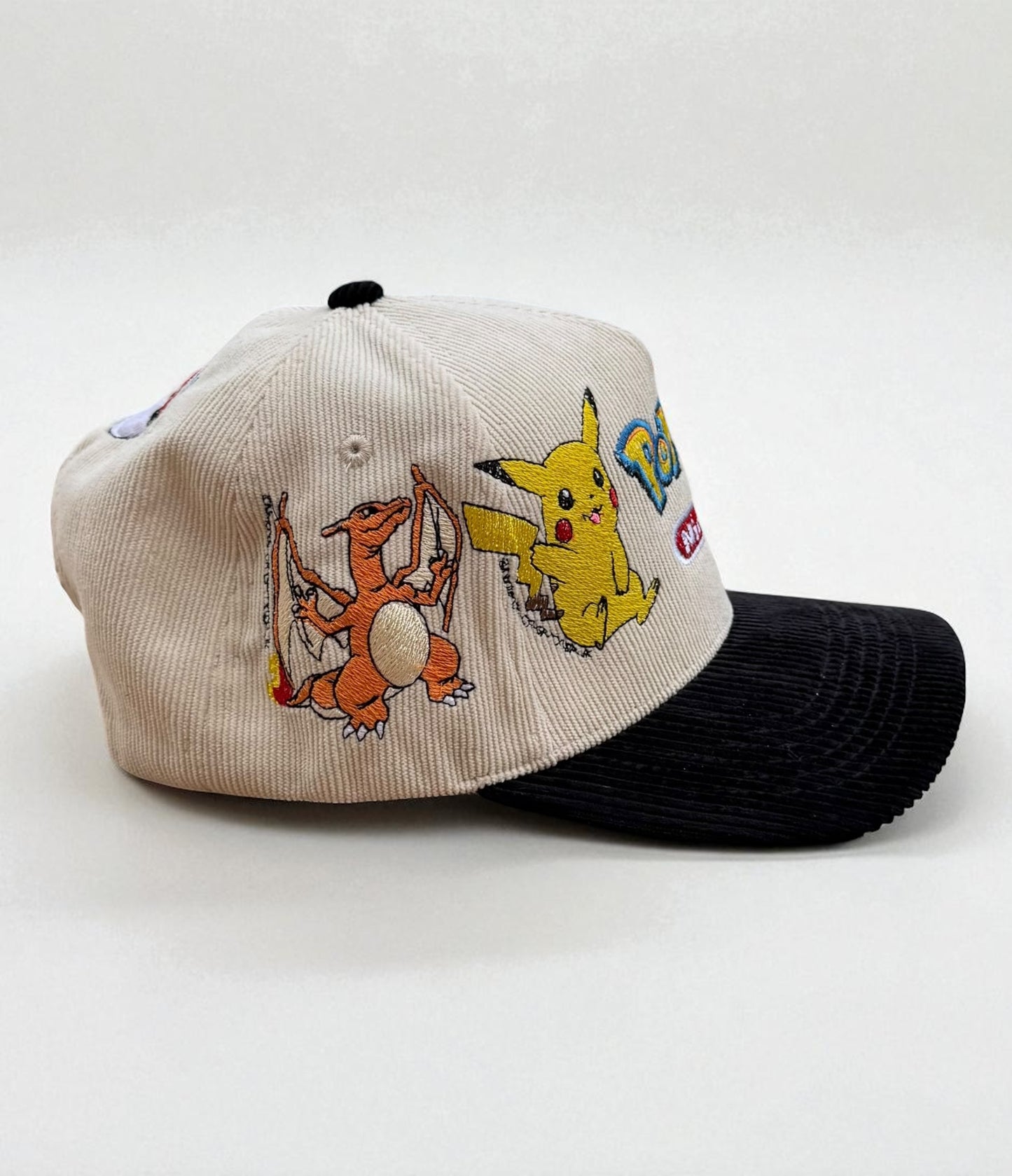 White & Black Corduroy - Poke Starter Hat