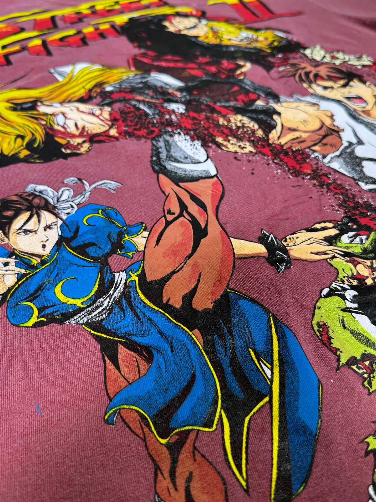 Faded Red - Ryu and Chun Li Front - Shadowloo Back