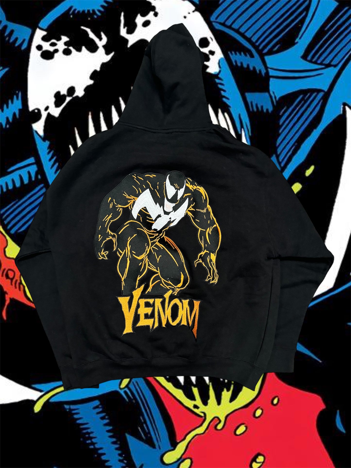 Black - (Orange) Symbiote Hoodie