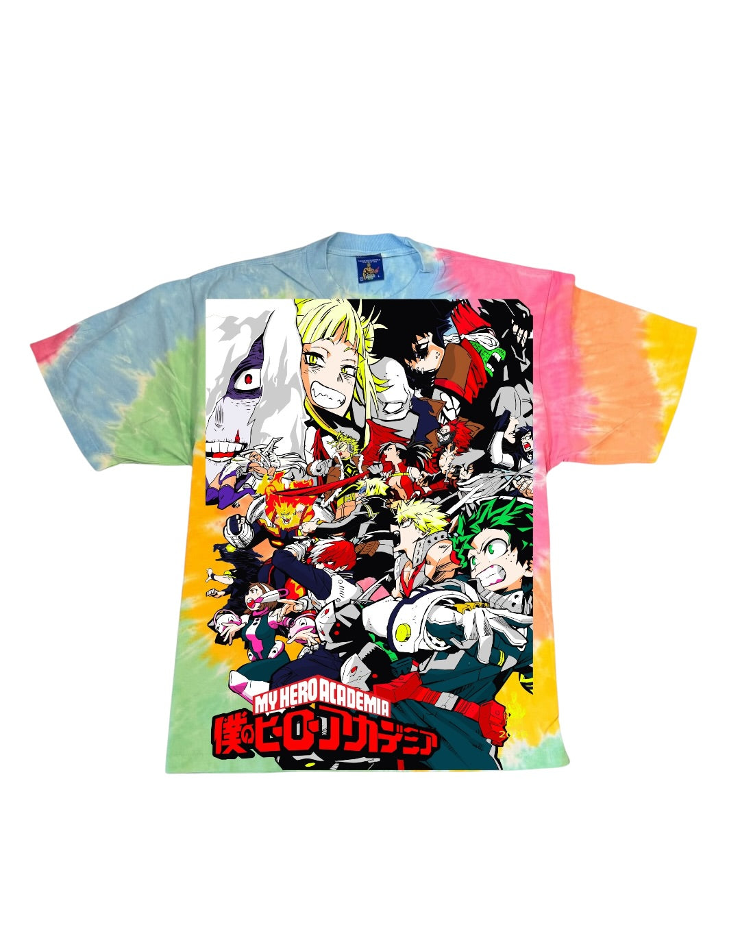 Shaka sherbet Tie dye  - My hero - Final conflict Front & All might vs one for all back