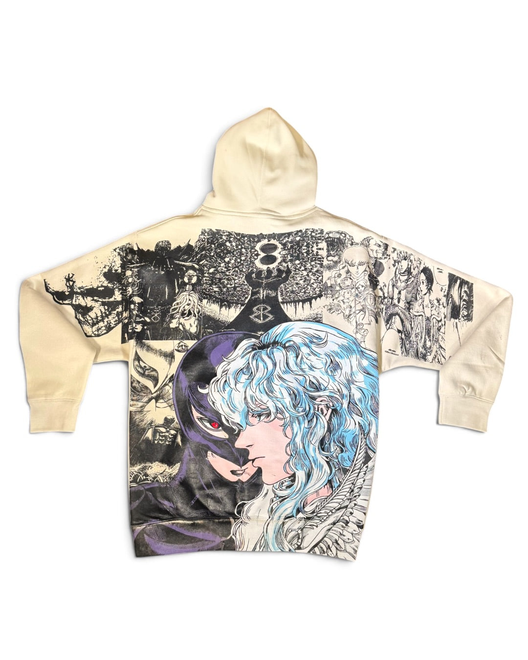 Cream - Griffith Manga Panels Mega Print - Hoodie